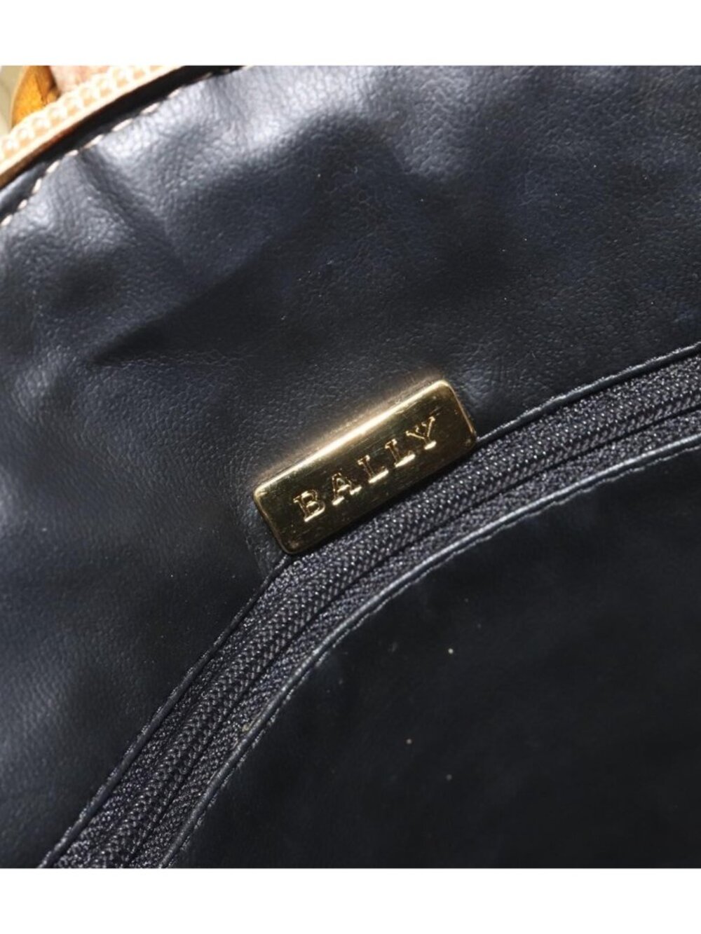 BALLY Backpack Leather Gold - Picture 13 of 16